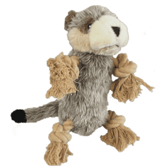 SteelDog Gopher Plush Dog Toy, Rope and Tug Dog Toy for  Interactive Play