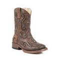 thumbnail image 1 of Roper  Toddler Girls Faith Rhinestone Inlay Square Toe Cowboy   Casual Boots   Mid Calf, 1 of 8