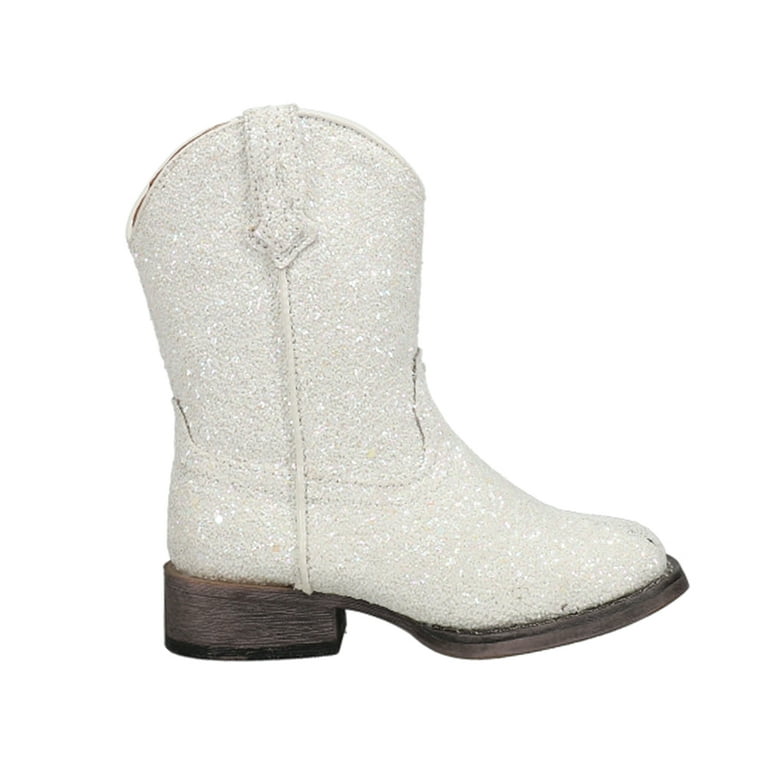Toddler girl square 2025 toe boots