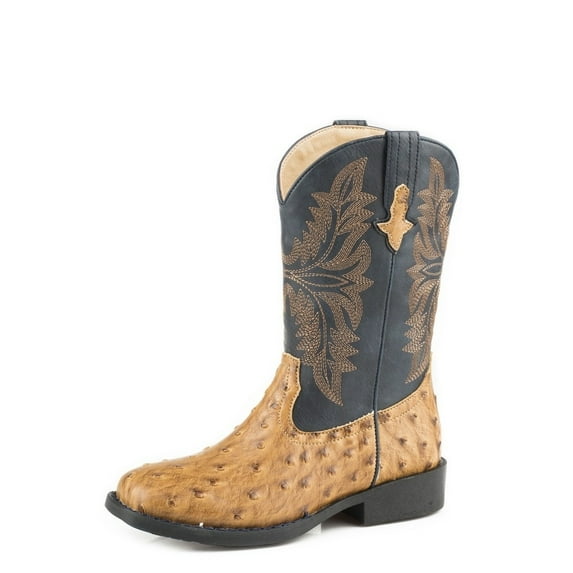 Roper Western Boots Boys Cowboy Cool Tan 09-018-1224-1526 TA