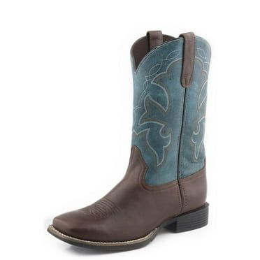 Roper Western Boots Boys Monterey Square Brown 09-018-0911-3086 BR