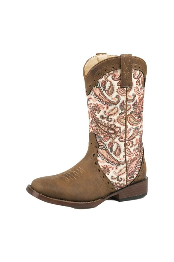 Western Boots Girl Glitter Geo Brown 09-018-1901-1528 BR