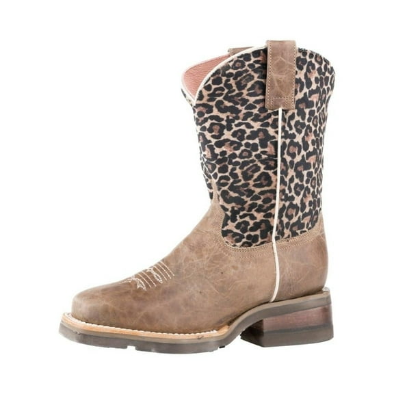 Roper Western Boots Girls Cheetah Print 8" Brown 09-018-7023-8260 BR