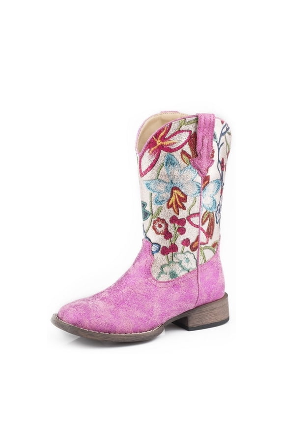 Western Boots Girls Faux Leather Pink 09-018-1903-2120 PI