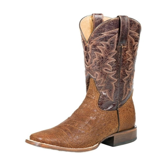 Roper Western Boots Mens Coco Belly Leather Brown 09-020-7020-0898 BR