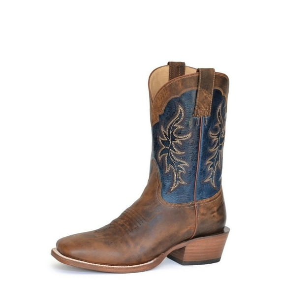 Roper Western Boots Mens Ride Em Cowboy Tan 09-020-8027-8499 TA