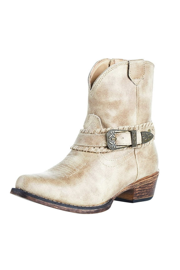 Western Boots Womens Nelly 7" 10 B Tan 09-021-1567-2189 TA