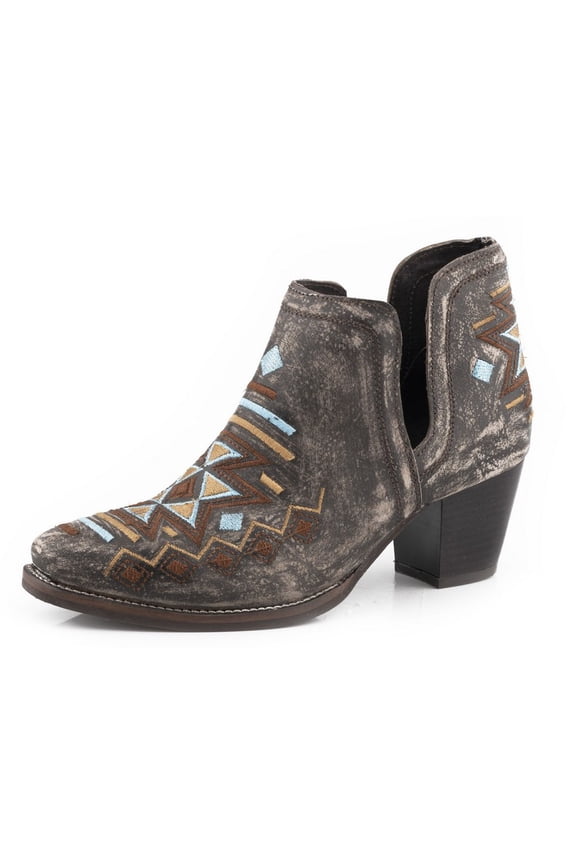 Western Boots Womens Rowdy Aztec 6.5 M Brown 09-021-0981-3214 BR