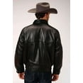 thumbnail image 1 of Roper Western Jacket Mens Nappa Bomber Zip Black 02-097-0524-0715 BL, 1 of 2