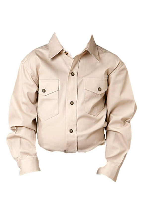 Western Shirt Boys L/S Pockets Snap XS Tan 03-030-0265-1126 TA