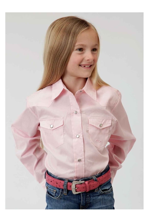 Western Shirt Girls L/S Long Tail XS Pink 03-080-0265-1066 PI
