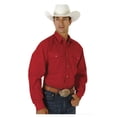 thumbnail image 1 of Roper Western Shirt Mens L/S Button Solid Tall Red 03-001-0665-0022 RE, 1 of 1