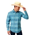 thumbnail image 1 of Roper Western Shirt Mens L/S Snap Aztec M Blue 03-001-0067-4018 BU, 1 of 2