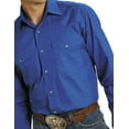 thumbnail image 1 of Roper Western Shirt Mens L/S Snap Solid Royal 03-001-0265-1031 BU, 1 of 2