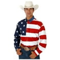 thumbnail image 1 of Roper Western Shirt Mens L/S Tall American Flag 03-001-0185-0701 RE, 1 of 2