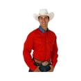 thumbnail image 1 of Roper Western Shirt Mens L/S Tall Solid Button Red 06-001-0812-0160 RE, 1 of 1