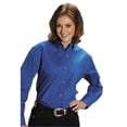 thumbnail image 1 of Roper Western Shirt Womens L/S Solid Poplin Royal 03-050-0366-0031 RY, 1 of 1