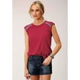 thumbnail image 1 of Roper Western Shirt Womens Sleeveless L Red 03-037-0513-3016 RE, 1 of 2