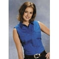 thumbnail image 1 of Roper Western Shirt Womens Snap Sleeveless S Royal 03-052-0265-0031 RY, 1 of 1