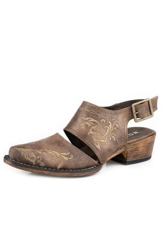 Western Shoes Womens Adda Mules 8.5 B Brown 09-021-1567-3480 BR