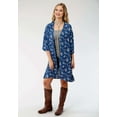 thumbnail image 1 of Roper Western Sweater Womens Cardigan 3X Blue 03-500-0590-4005 BU, 1 of 2