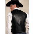 thumbnail image 1 of Roper Western Vest Mens Leather Vest Button Black 02-075-0510-0503 BL, 1 of 2