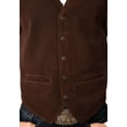 thumbnail image 1 of Roper Western Vest Mens Leather Vest Snap Brown 02-075-0500-0513 BR, 1 of 2