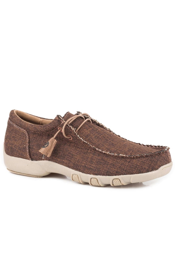 Womens 09-021-1791-2687   Women's  Tweed Fabric Chukka 7.5 Brown