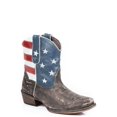thumbnail image 1 of Roper Womens American Beauty Distressed Round Toe Cowboy  Ankle Western Boo, 1 of 5