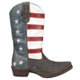 thumbnail image 1 of Roper  Womens American Beauty Patriotic Snip Toe   Casual Boots   Mid Calf Low Heel 1-2", 1 of 5