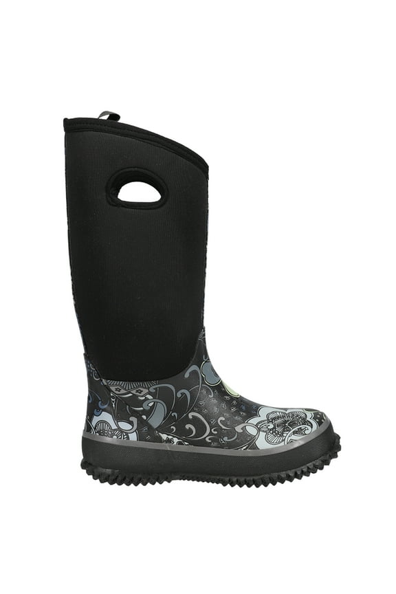 Womens Barnyard 12 Inch Floral Round Toe Rain Mid Calf Boots