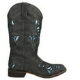 thumbnail image 1 of Roper Womens Belle Metallic Tooled Inlay Square Toe Cowboy  Mid Calf Boots, 1 of 5
