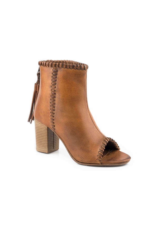 Womens Betsy Leather Open Toe Shootie Pumps Dress Casual Casual