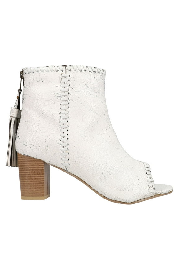 Footwear Womens 09-021-0946-3070  Roper Vintage  Leather Sandal 6.5 M White