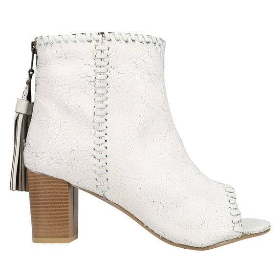 Roper Footwear Womens 09-021-0946-3070 Roper Vintage Leather Sandal 7.5 M White