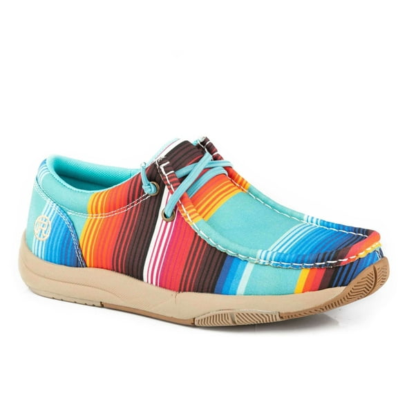 Roper Womens Clearcut Striped Slip On  Flats Casual Shoes