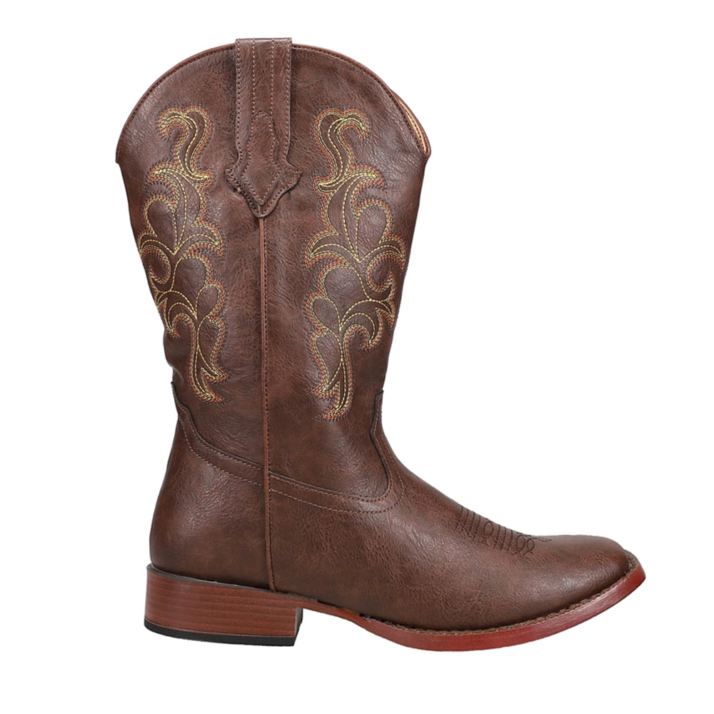 Roper Womens Cowboy Classic Square Toe Cowboy Mid Calf Boots - Walmart.com