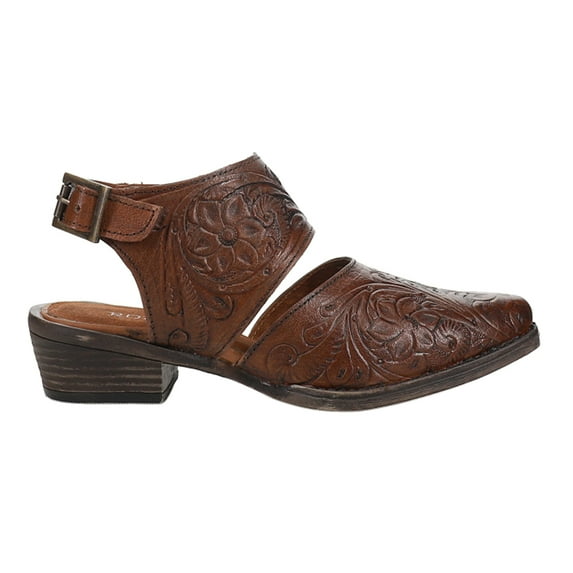 Roper Womens Dianna Tooled Snip Toe Mules Ankle Boots