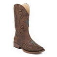 thumbnail image 1 of Roper Womens Faith Rhinestone Square Toe Cowboy  Mid Calf Boots, 1 of 5