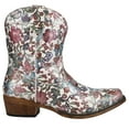 thumbnail image 1 of Roper Womens Ingrid Floral Snip Toe Cowboy  Ankle Boots, 1 of 5