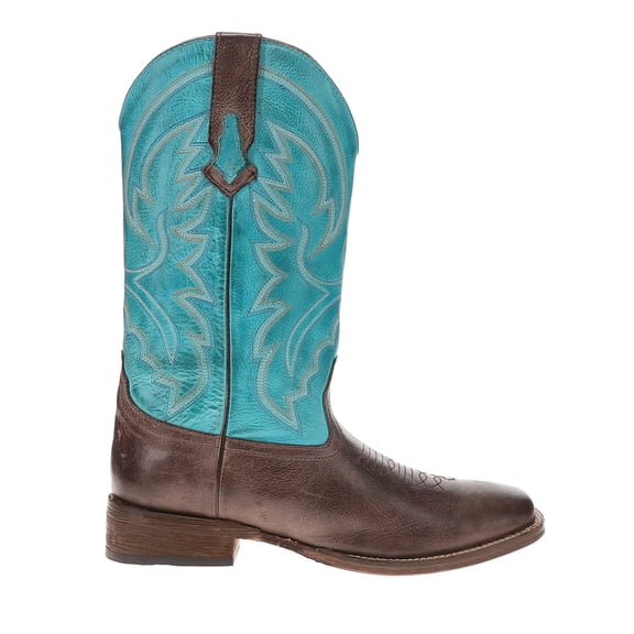 Roper Womens Lindsey Embroidered Square Toe Pull On Cowboy  Mid Calf Boots