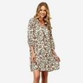 thumbnail image 1 of Roper Womens Long Sleeve Vintage Floral Print Dress With 2 Tierred Skirt Keyhole Neck, 1 of 2