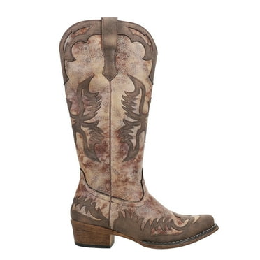 Roper Womens Maria Snip Toe Cowboy  Mid Calf Boots