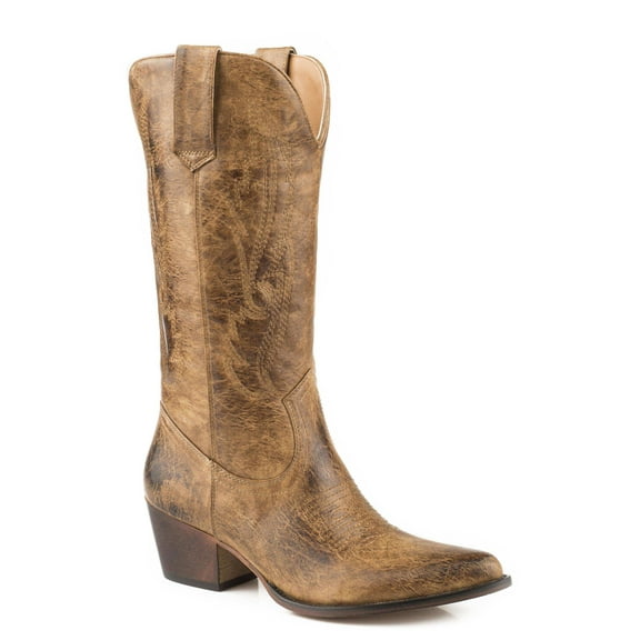 Roper Womens Nettie Round Toe Cowboy  Mid Calf Boots