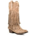 thumbnail image 1 of Roper Womens Rickrack Embroidery Fringe Snip Toe Cowboy  Mid Calf Boots, 1 of 5