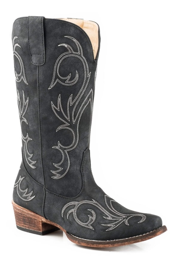 Womens Riley Round Toe Cowboy Mid Calf Boots