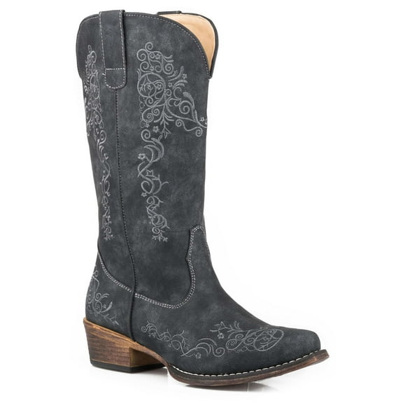 Roper Womens Vintage Black Faux Leather