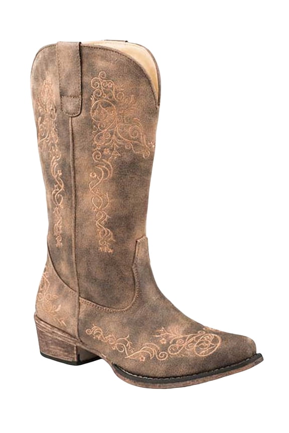 Women's Women'S Vintage Western Boot Snip Toe Brown 8 M US