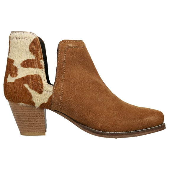 Roper Womens Rowdy Cow Snip Toe Cowboy Ankle Boots
