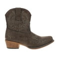 thumbnail image 1 of Roper Womens Sashay Snip Toe Zippered Cowboy  Ankle Boots, 1 of 5